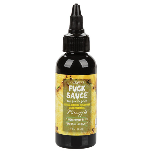 CALEXOTICS - FUCK SAUCE FLAVORED WATER BASED PERSONAL LUBRICANT PINEAPPLE 2 OZ.