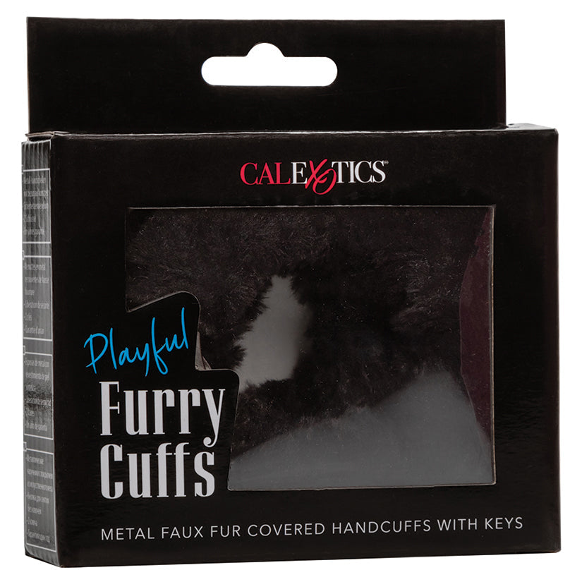 CAL EXOTICS - PLAYFUL FURRY CUFFS BLACK