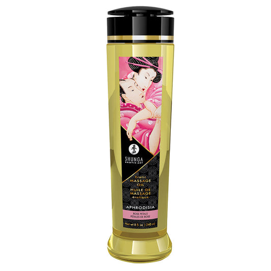 SHUNGA - ACEITE DE MASAJE ERÓTICO APHRODISIA ROSAS 8 OZ.