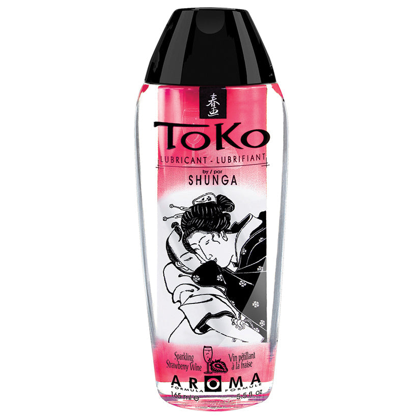 SHUNGA - TOKO AROMA LUBE SPARKLING STRAWBERRY WINE 5.5 OZ.