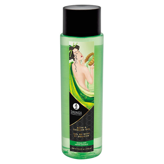 SHUNGA - KISSABLE BATH AND SHOWER GEL SENSUAL MINT 12.5 OZ.