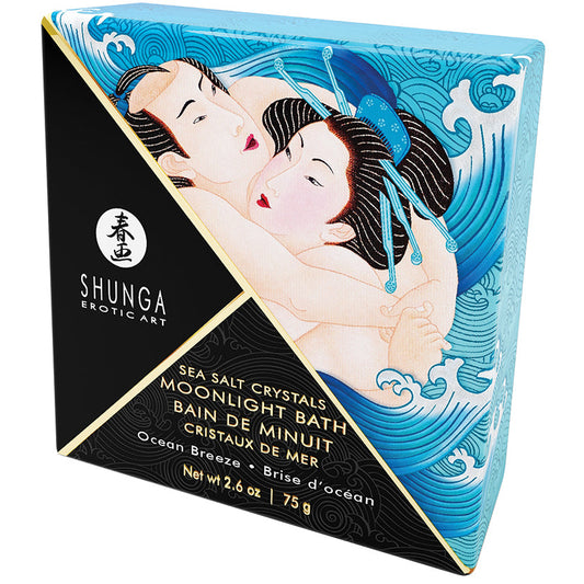 SHUNGA - CRISTALES DE SAL MARINA PARA BAÑO MOONLIGHT BRISA MARINA 2.6 OZ.
