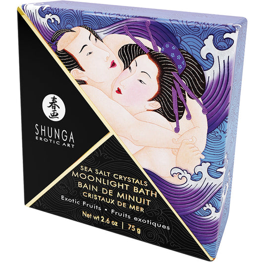 SHUNGA - CRISTALES DE SAL MARINA PARA BAÑO MOONLIGHT FRUTAS EXÓTICAS 2.6 OZ.