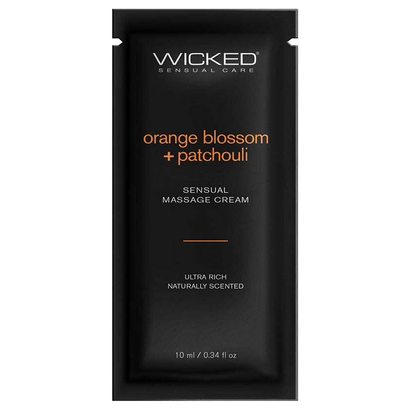 WICKED - SENSUAL MASSAGE CREAM ORANGE BLOSSOM + PATCHOULI 10ML