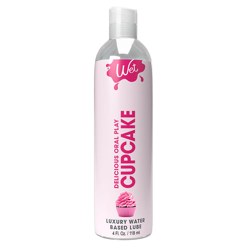 WET - DELICIOUS ORAL PLAY CUPCAKE WATERBASED FLAVORED LUBRICANT 4 OZ.