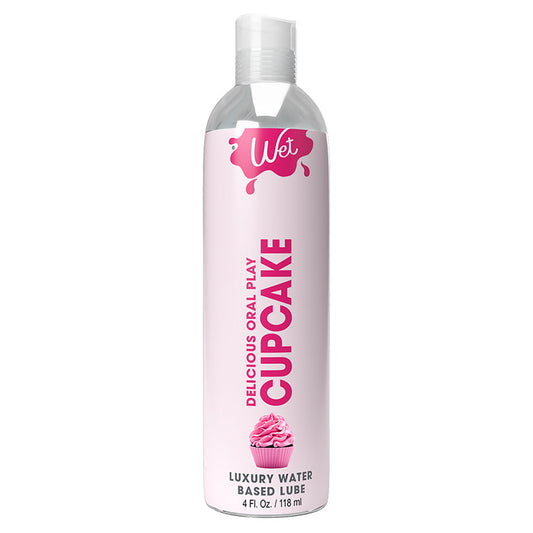 WET - DELICIOUS ORAL PLAY CUPCAKE WATERBASED FLAVORED LUBRICANT 4 OZ.