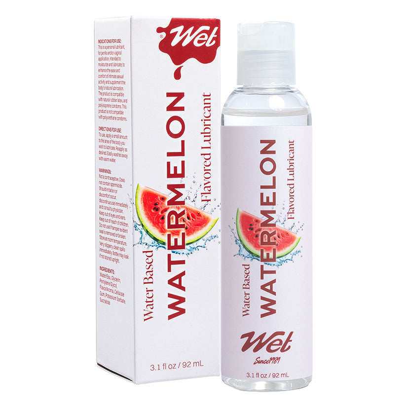 WET - FLAVORED LUBRICANT WATERMELON 3.1 OZ.