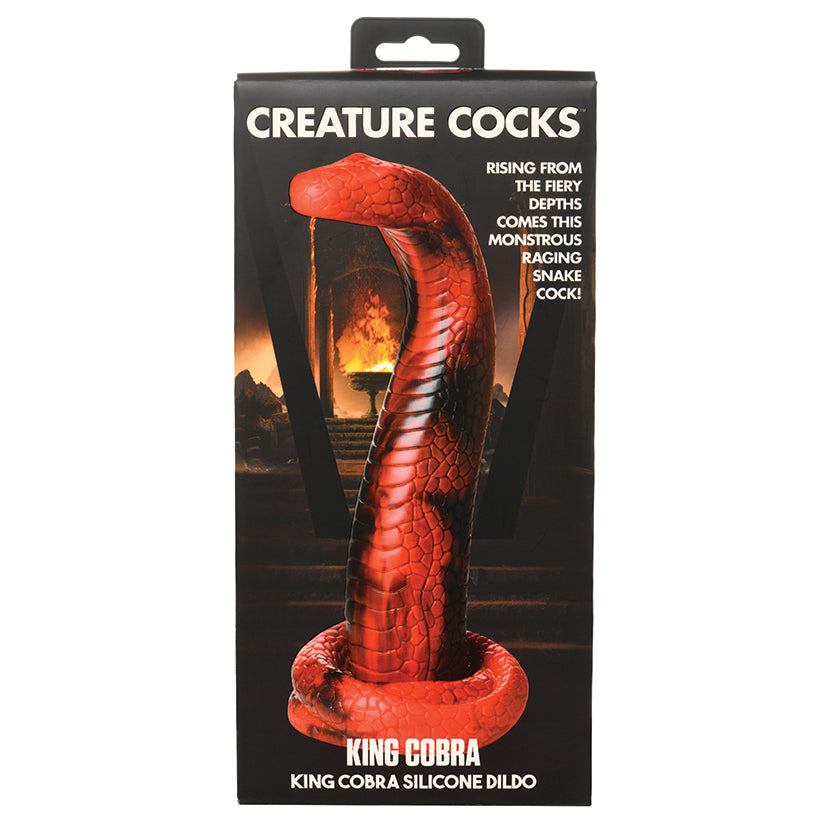 XR BRANDS - CREATURE COCKS KING COBRA SILICONE DILDO 8.5 IN.