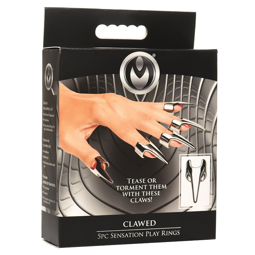 XR BRANDS - MASTER SERIES CLAWED SENSATION PLAY RINGS 5-PIECE