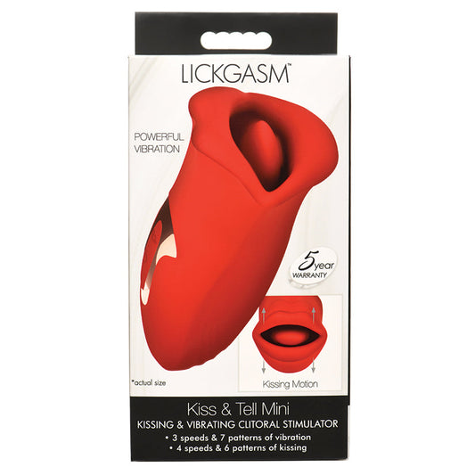 XR BRANDS - MINI STIMULATEUR VIBRANT ET BAISERS LICKGASM KISS AND TELL