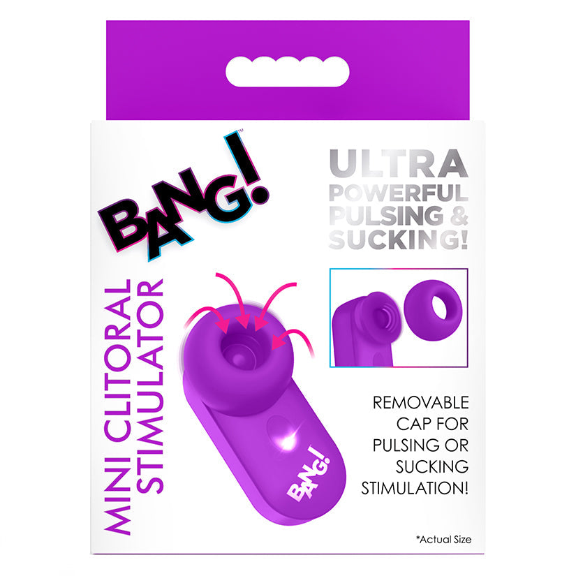 XR BRANDS - BANG! MINI CLITORAL STIMULATOR PURPLE