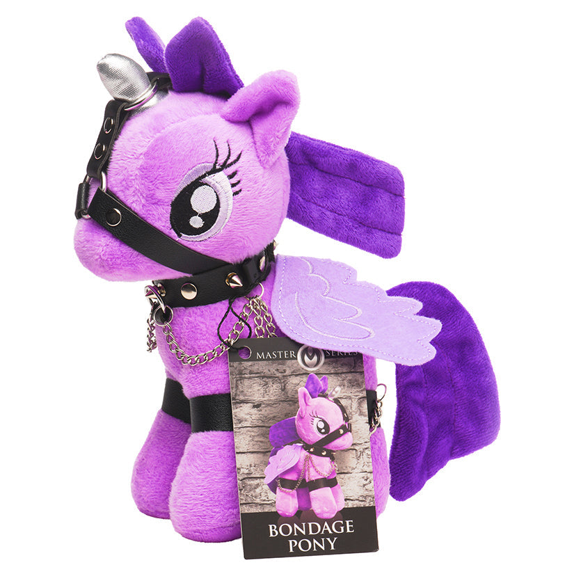 XR BRANDS - MASTER SERIES BONDAGE PONY RAVEN PLUM