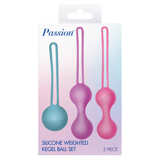 XR BRANDS - SET DE BOULES DE GEISHA LESTÉES EN SILICONE PASSION