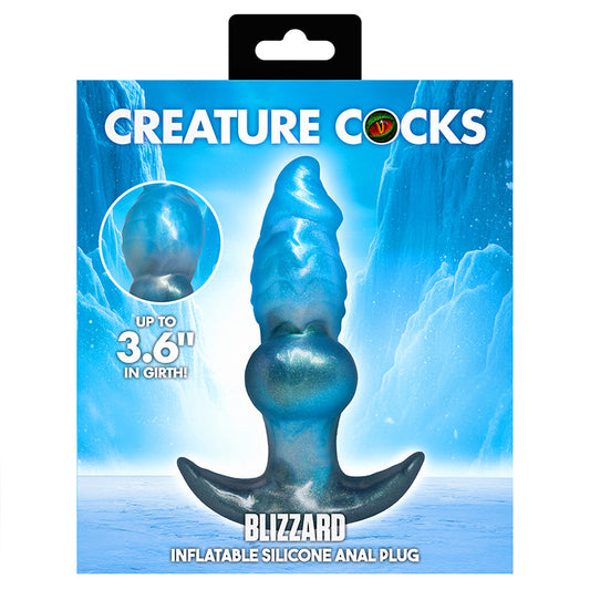 XR BRANDS - BOUCHON ANAL EN SILICONE GONFLABLE CREATURE COCKS BLIZZARD
