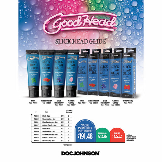 DOC JOHNSON - GOOD HEAD SLICK BUNDLE