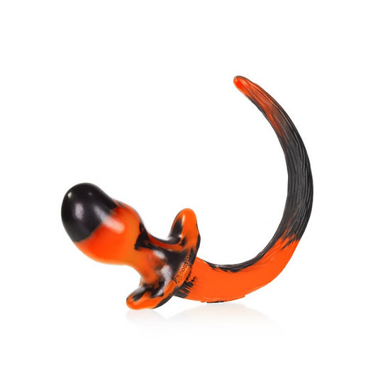 OXBALLS - BEAGLE PUPPY TAIL BUTTPLUG ACID YELLOW SWIRL MEDIUM