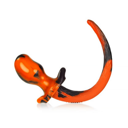 OXBALLS - BEAGLE PUPPY TAIL BUTTPLUG ACID YELLOW SWIRL MEDIUM