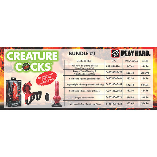 XR BRANDS - ALTITUDE BUNDLE 1: CREATURE COCKS HELL HOUND / DRAGON / DEVIL THEME