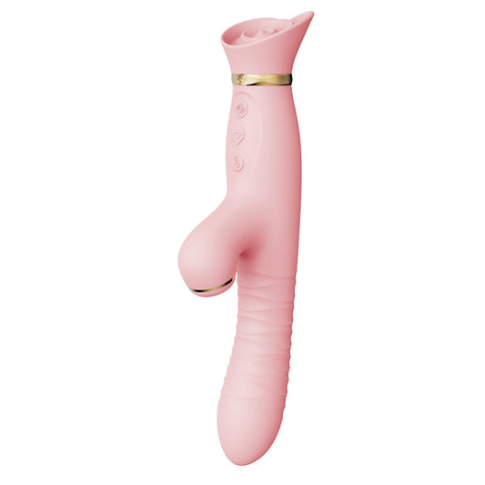 ZALO - ROSE RABBIT THRUSTER STRAWBERRY PINK