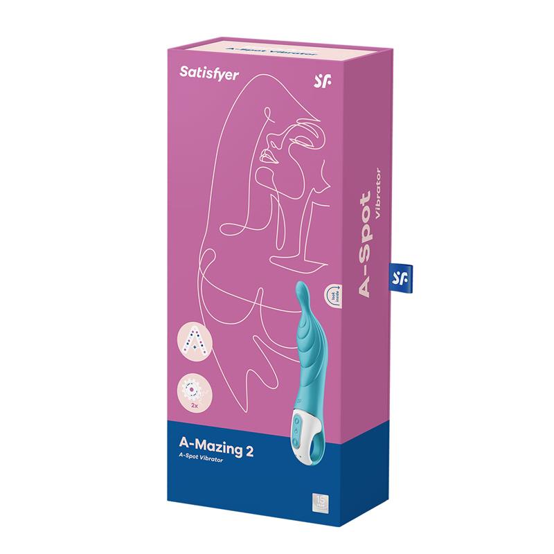 SATISFYER - A-MAZING 2 STIMULATOR TURQUOISE