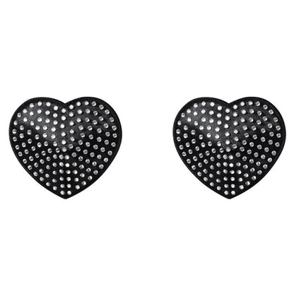 OBSESSIVE - A750 HEART NIPPLE COEVRS WITH CRYSTALS ONE SIZE