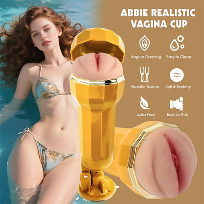 CHISA - ABBIE VIBRATING REALISTIC VAGINA MASTURBATOR