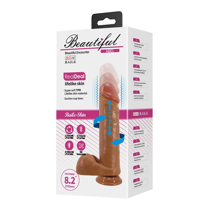 BAILE - ABEL REALISTIC DILDO 21 CM MULATTO