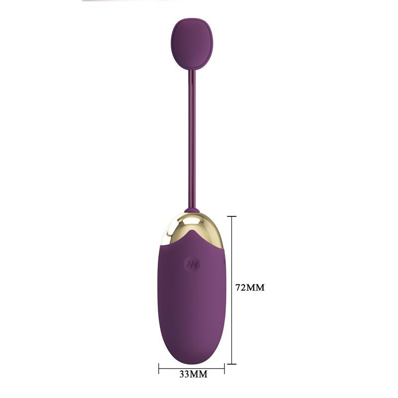 PRETTYLOVE - ABNER VIBRATING EGG WITH APP LILAC