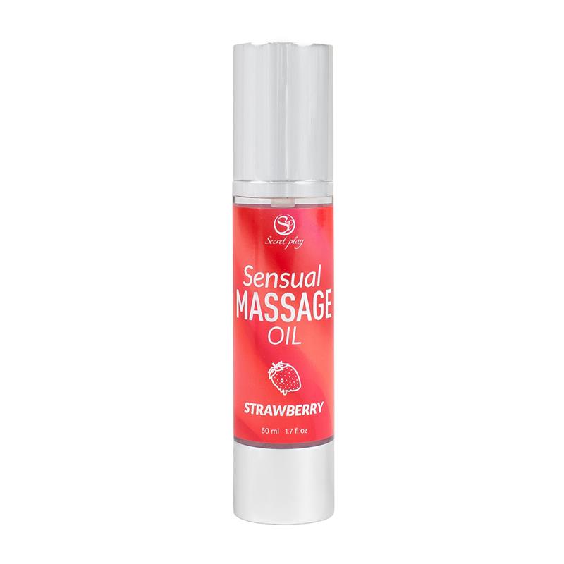 SECRET PLAY - SENSUAL MASSAGE OIL STRAWBERRY 50 ML.