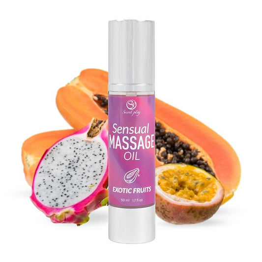 SECRET PLAY - SENSUAL MASSAGE OIL EXOTIC FRUITS 50 ML.