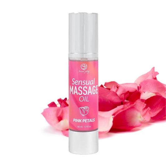 SECRET PLAY - SENSUAL MASSAGE OIL PINK PETALS 50 ML.