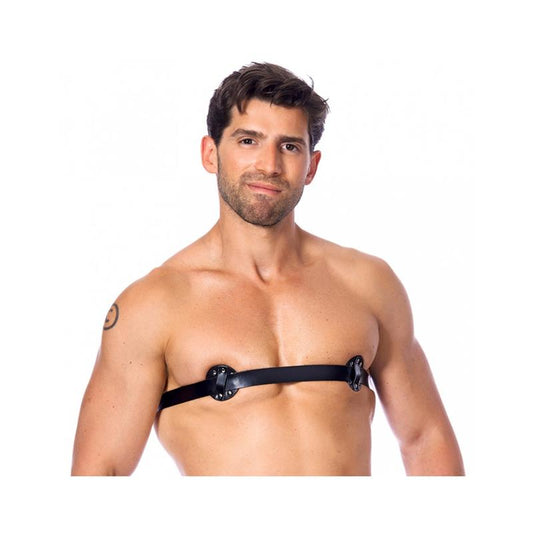 BONDAGE PLAY - ADJUSABLE LEATHER PASTIES
