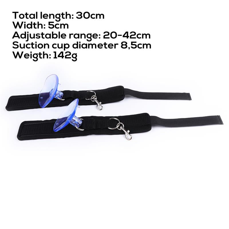 LATETOBED BDSM LINE - ADJUSTABLE ANKLECUFFS WITH SUCTION CUPS