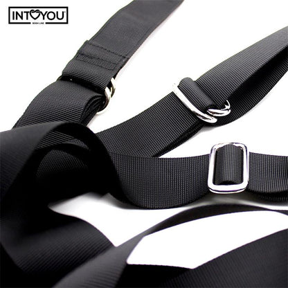 INTOYOU BDSM LINE - ADJUSTABLE DOOR SWING WITH LEGS SUPPORT AND SEAT