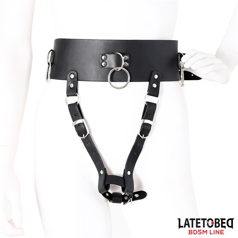 LATETOBED BDSM LINE - ADJUSTABLE FEMALE CHASTITY BELT