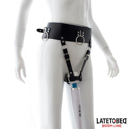 LATETOBED BDSM LINE - ADJUSTABLE FEMALE CHASTITY BELT