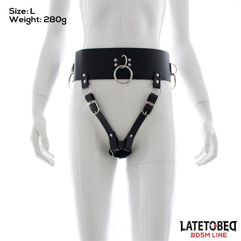 LATETOBED BDSM LINE - ADJUSTABLE FEMALE CHASTITY BELT