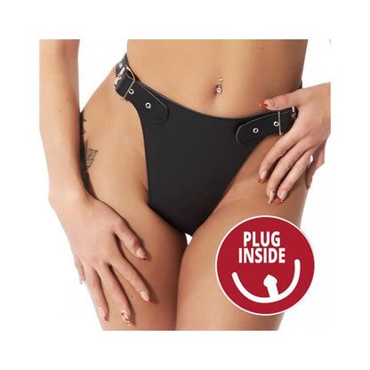 BONDAGE PLAY - ADJUSTABLE HARNESS WITH ANAL PLUG