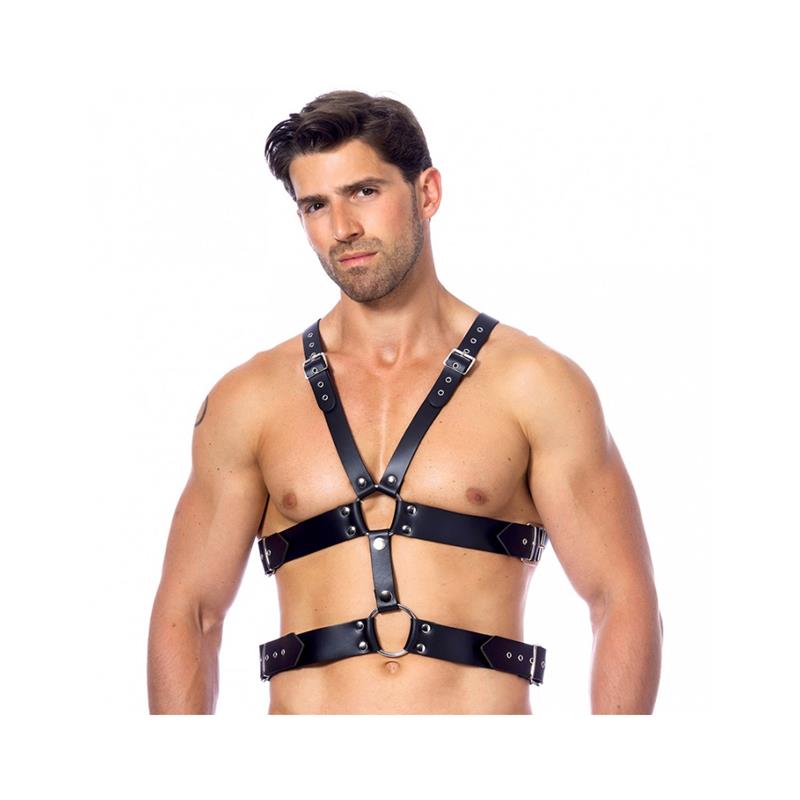 BONDAGE PLAY - ADJUSTABLE LEATHER HARNESS