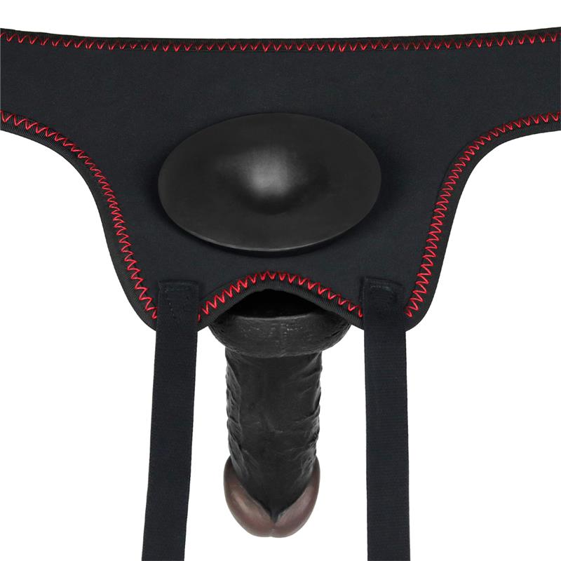 LOVETOY - ADJUSTABLE STRAP ON WITH DILDO 10 FUNCTIONS 7.0