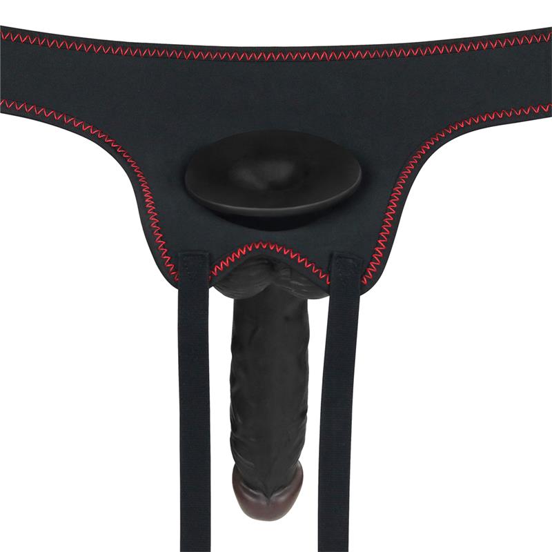LOVETOY - ADJUSTABLE STRAP ON WITH DILDO 10 FUNCTIONS 7.5