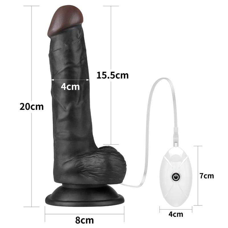LOVETOY - ADJUSTABLE STRAP ON WITH DILDO 10 FUNCTIONS 7.5