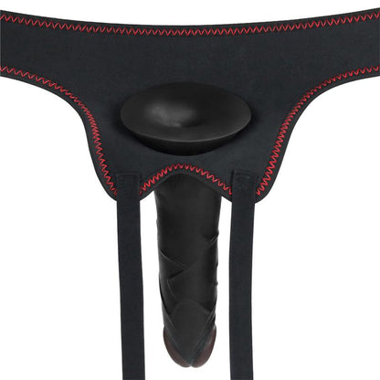 LOVETOY - ADJUSTABLE STRAP ON WITH DILDO 10 VIBRATIONS 7.5