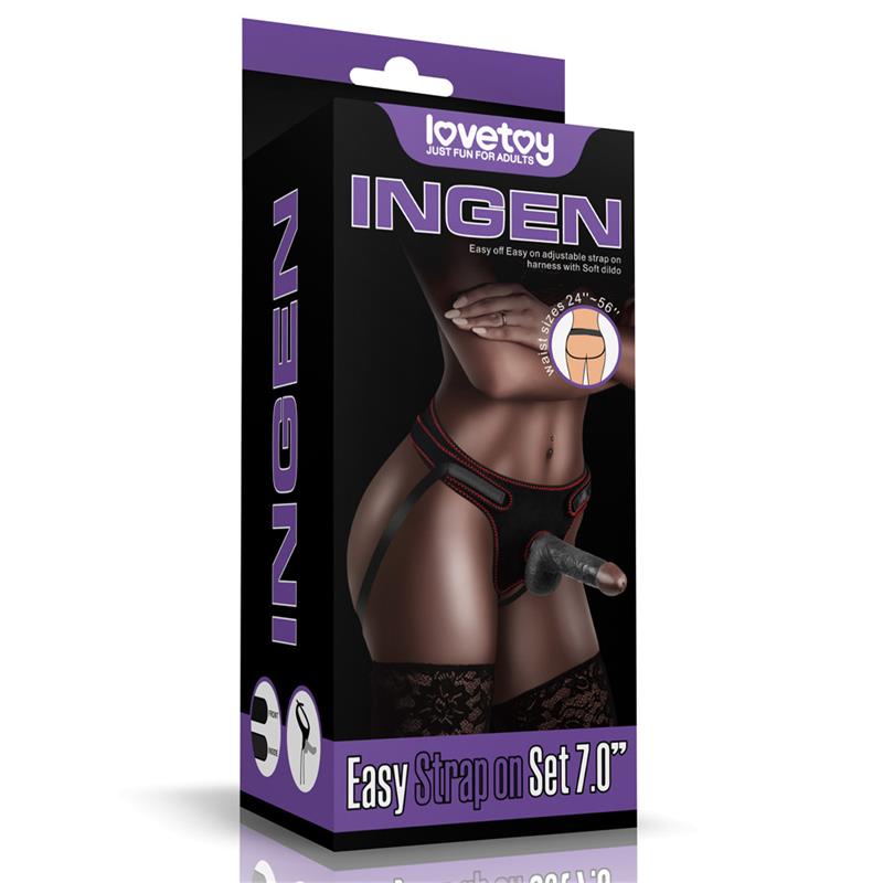 LOVETOY - ADJUSTABLE STRAP ON WITH DILDO 7.0