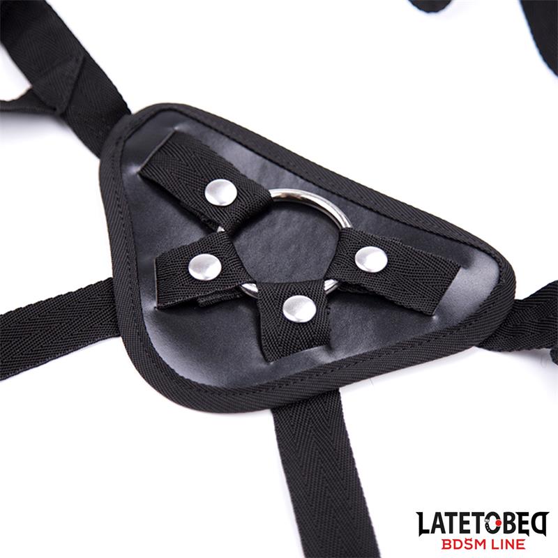 LATETOBED BDSM LINE - ADJUSTABLE STRAP ON WITH METAL RING