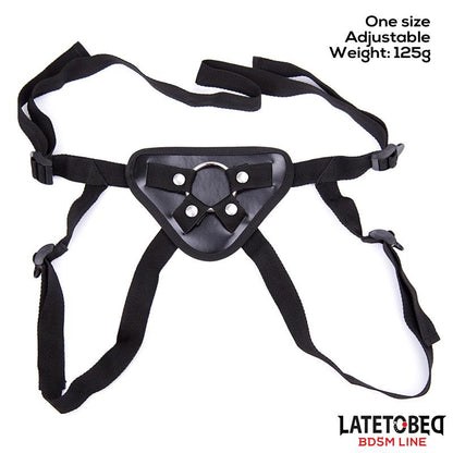 LATETOBED BDSM LINE - ADJUSTABLE STRAP ON WITH METAL RING