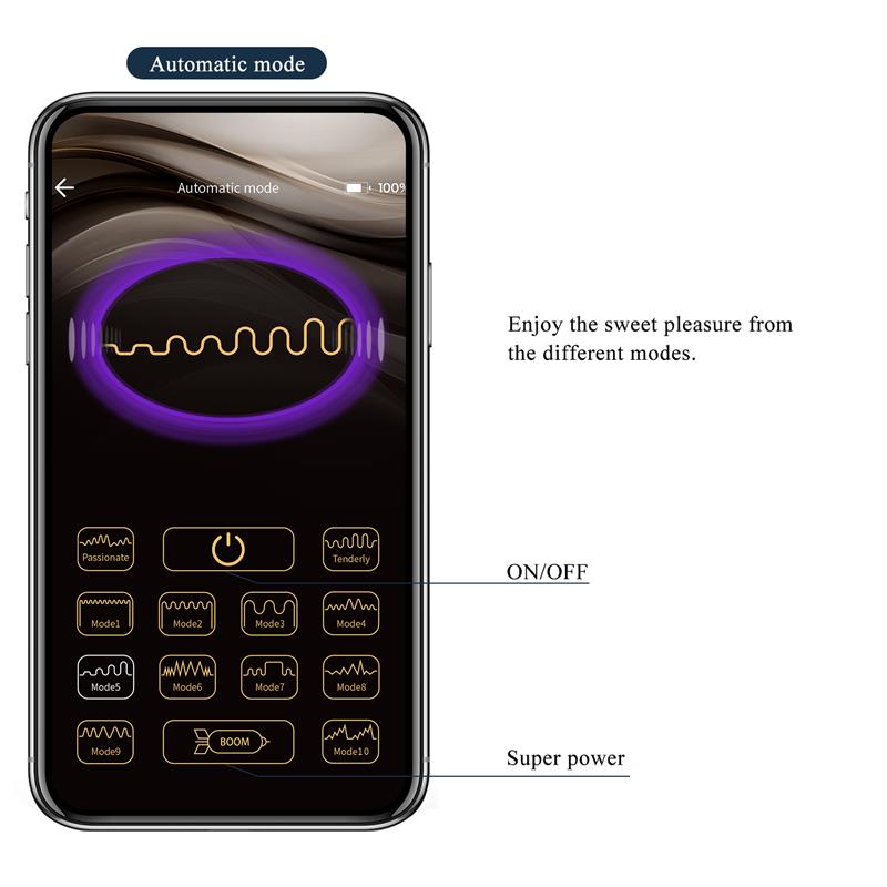 PRETTYLOVE - STIMULATEUR DE CULOTTE AETHON AVEC APPLICATION