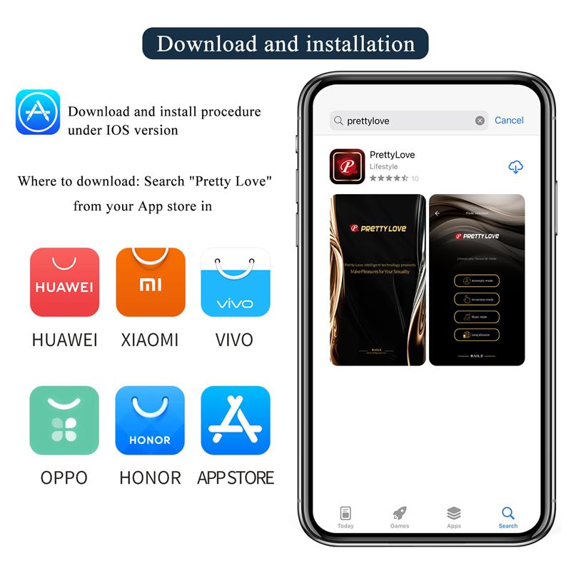 PRETTYLOVE - STIMULATEUR DE CULOTTE AETHON AVEC APPLICATION