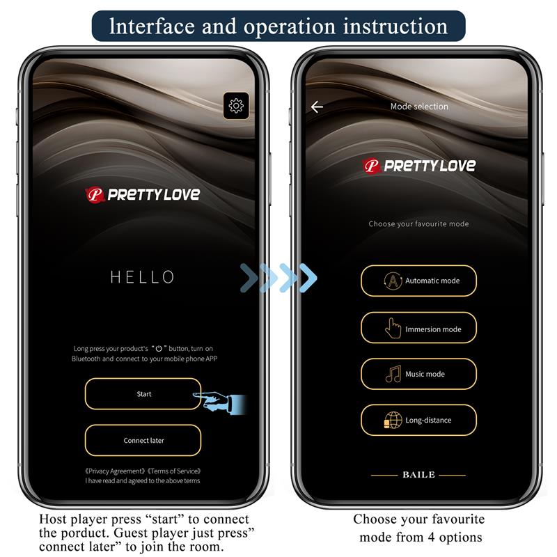 PRETTYLOVE - STIMULATEUR DE CULOTTE AETHON AVEC APPLICATION