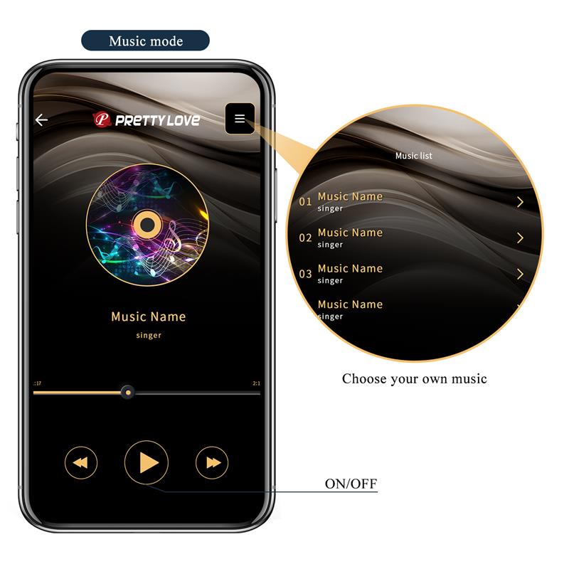 PRETTYLOVE - STIMULATEUR DE CULOTTE AETHON AVEC APPLICATION